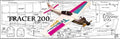 Tracer 200 Pylon Racer 27" WS RC Airplane Laser Cut Balsa Short Kit