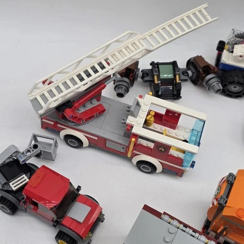 MEOW City Vehicle Lot Trucks Cars Fire Garbage Forklifts Minifigures Mixed
