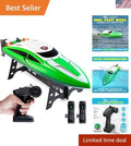 Velocity Green RC Speed Boat - Fast Mini Toy with Underwater Driving Feature