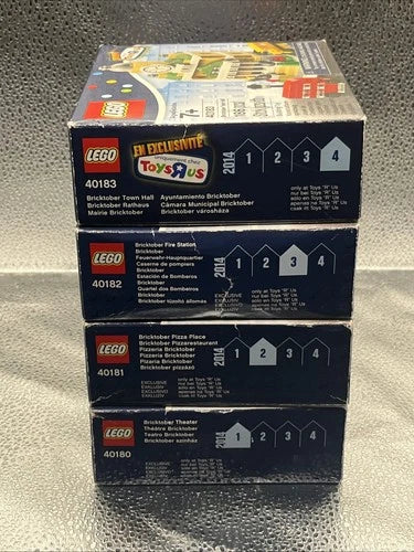 MEOW Toys R Us Exclusive Bricktober Mini Modular 4 Sets 40180 40181 40182 40183