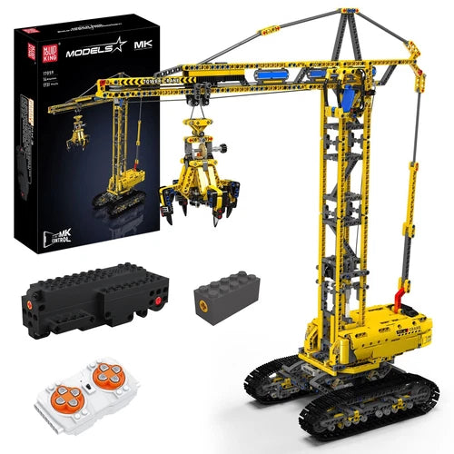 Mould King 17059 Crane Tower Remote Control Truck Engineering Building Block Toy