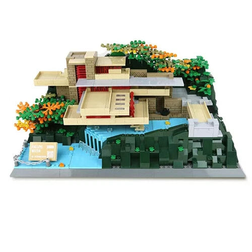 LIYanna 1220Pcs Model Set Fallingwater Pennsylvania Building Blocks Puzzle Toys