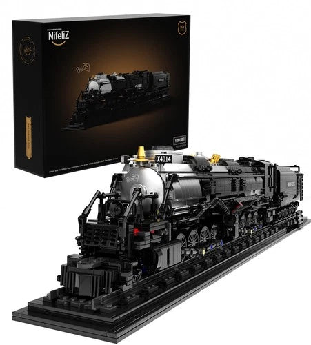Big Boy Steam Locomotive Train Model Building Set 1818 Pieces Black