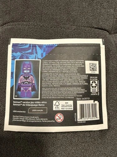 MEOW 30762 Retro Video Game Batman Minifigure NEW SEALED Limited Edition