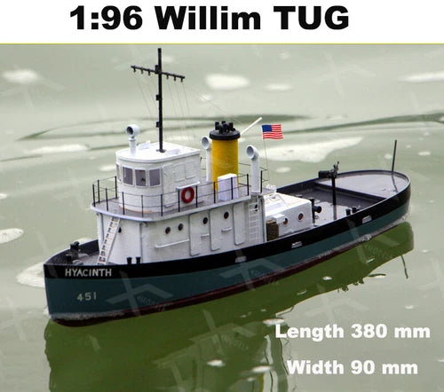 Willims Tug 308 mm Scale 1:96 RC Model Kit Tug Working Boat