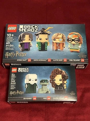 LEGO Harry Potter Brickheadz Lot - 40560, 40496 - New & Sealed