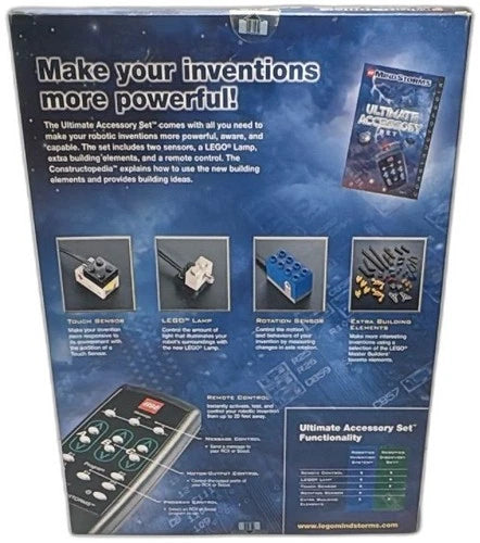 LEGO Mindstorms Ultimate Accessory Set 3801 New Sealed 45 Pieces Vintage 2000