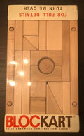 Rare Vintage Blockart Solid Hardwood Construction Blocks Island Industries