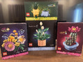 Lego Plant And Flower Bundle- Blooming Cactus, Happy plants, Peace Lily, Sunny