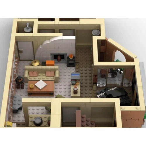 MOC-105976 Lounge Architecture 990pcs Building Bricks Street Scene Toy