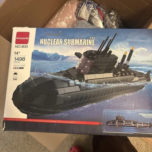 Strategic Nuclear Submarine Toy Building Blocks Set for Adult , WW2 Historica...