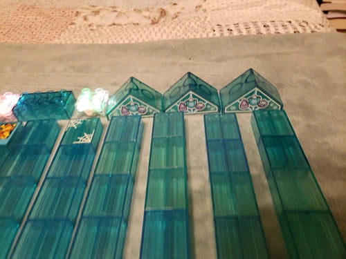 Lego Duplo Translucent Bricks 120 Blocks Blue Clear Yellow Angle Water Ice
