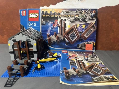 LEGO 4856 Spider-Man 2 Doc Ock's Hideout Vintage set 99% No Minifigures READ