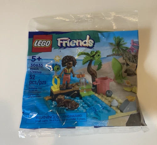 LEGO FRIENDS 30635 BEACH CLEANUP SET W/MINIFIG MINT IN SEALED BAG!