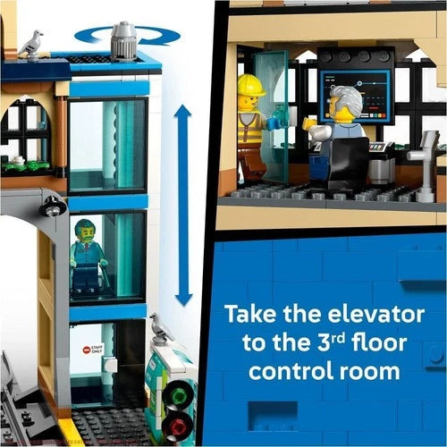 LEGO City Central Train Station Building Toy 60469