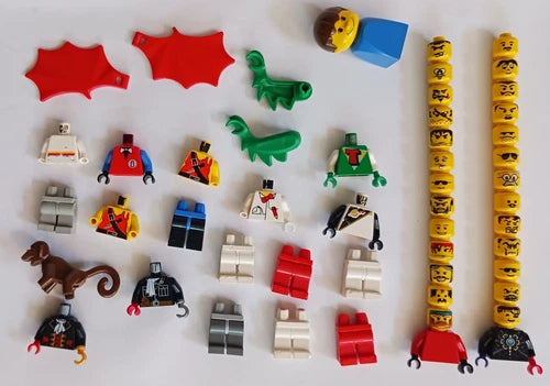 Large Bulk Lego Lot (5 lbs 4 oz) / Over 100 Figure Accessories / 26 Heads / More
