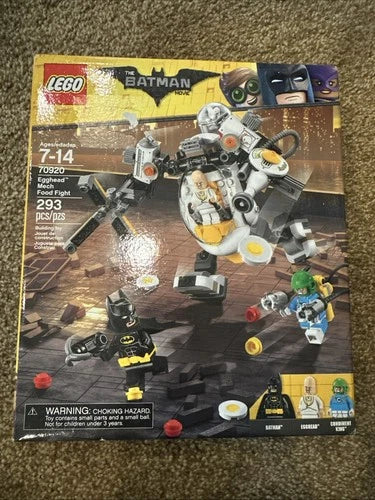 Lego Batman Movie 70920 Egghead Mech Food Fight Retired Sealed Condiment King
