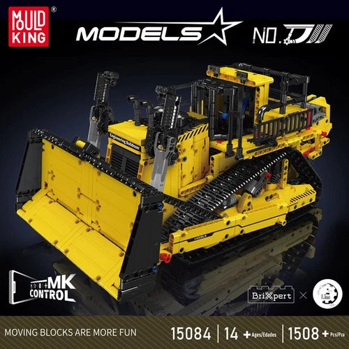 Mould King 15084 Bulldozer Engineering Truck Vehicle Building Block RC Toy MOC