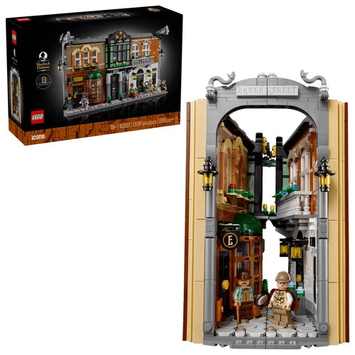 LEGO Icons Sherlock Holmes Book Nook 10351 1359 Pcs 5 Minifigures NEW SEALED 18+