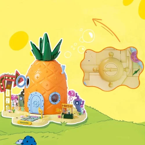 AREA-X AB0032 SpongeBob Pineapple House building blocks Set Bricks Kids Toy