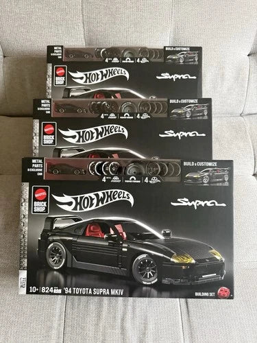 Mattel Hot Wheels Brick Shop '94 Toyota Supra MKIV Building set Brand New