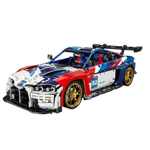 BMW M4 1:8 Building Blocks Racing Car Model Education Toy birthday Gift 4556 pcs