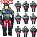 10PCS Mega Bloks COD Call of Duty Flight Soldier Future Tlas Red Building Figure