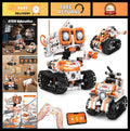 STEM Robotics Kit for Kids 8-14, 3-in-1 Remote/App Control Coding Robot Set, Fun