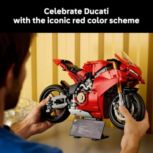 MEOW Technic Ducati Panigale V4 S Motorcycle Toy - Building Set for Adults, Men