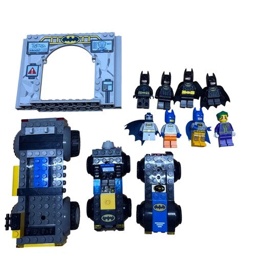 LEGO DC Super Heroes Batman Joker Minifigures & Vehicles Lot Kids Multicolor EX