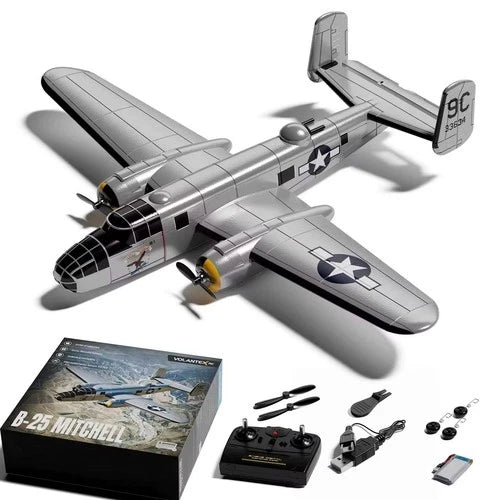 Volantex B25 Mitchell Bomber Rc Airplane 3-channel 2.4g Fixed Wing Plane
