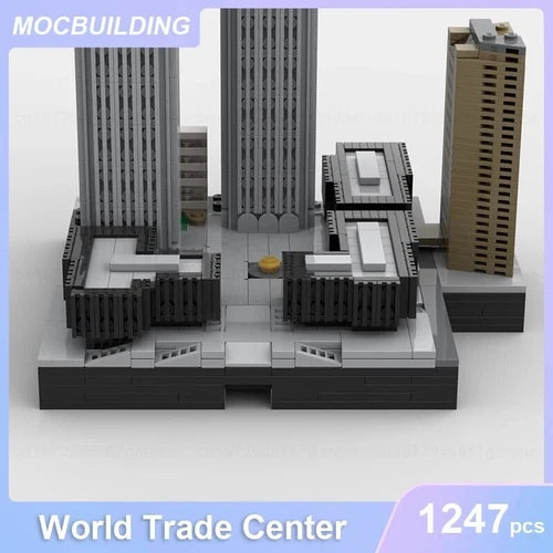 World Trade Center 1987-2001 Architecture Model MOC Building Blocks