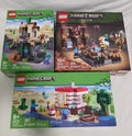 Lego Minecraft Lot of Three (New In Box) - 21587, 21272, 21275