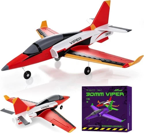 Arrows 30mm Viper EDF Jet PNP RC Airplane with 12-Blade Fan Red