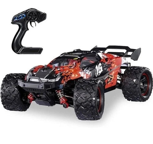High-Speed 4WD RC 1/18 Lightning Brushless Truggy, Red - HS18421