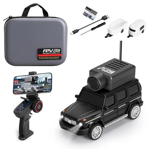 Wltoys 1:64 FPV RC Drift Car, 720P WiFi APP, 2.4GHz Gyro