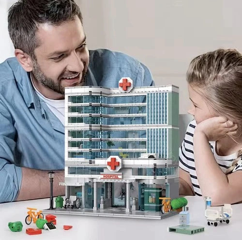 City Hospital Modular Three-Story Architecture Toy Building