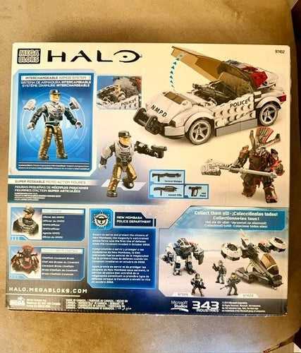 Halo Mega Bloks NMPD Police Cruiser Standoff 97452 Brand New In Box