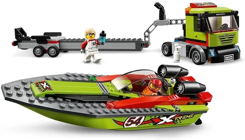 Lego City 60254 RACE BOAT TRANSPORTER New Sealed