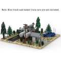 National Oil Tanks Model for City and Town Theme 2656 Bricks MOC-98501 Gift