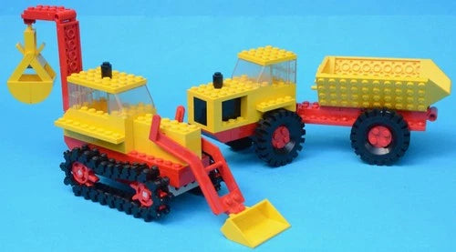 LEGO 387 - Excavator and Dumper / Road Construction Vehicles - 1976 - VINTAGE