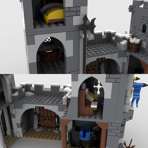 ZITIANYOUBUILD MOC-138791 Medieval Mountain Tower 722 Pieces Building Kit