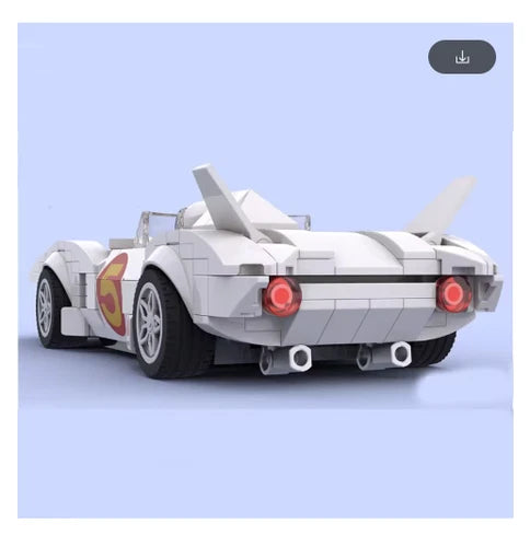 320PCS MOC Mach 5 Racing Car Building Blocks DIY Educational Toy Gift