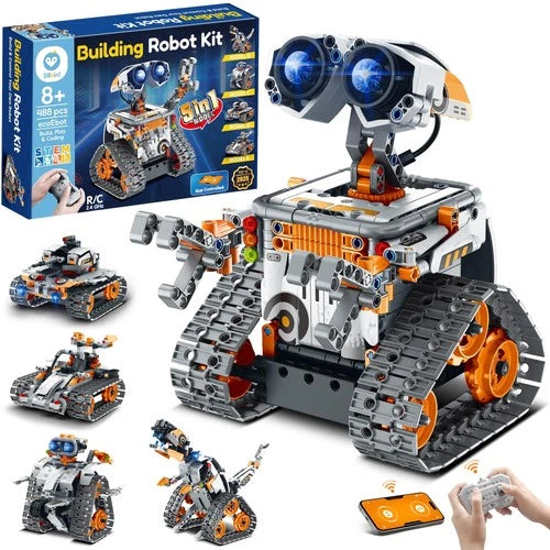 Sillbird Robot Building Kit with Remote Control STEM Gifts for Boys 8-13 \| Co...