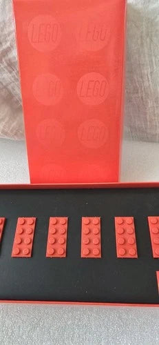 LEGO Employee Gift Box Six Core Value Red Bricks RARE 2008 Great For Collectors