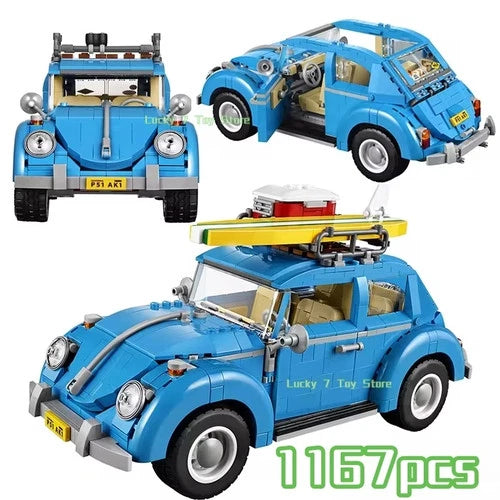 NEW Creator Volkswagen Beetle Building Blocks Set 1167 pcs Adults VW Model Car