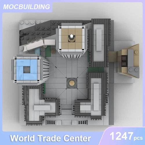 World Trade Center 1987-2001 Architecture Model MOC Building Blocks