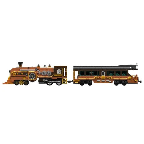 Mould King 12046 Steampunk Train Remote Control Building Block Electric Toy