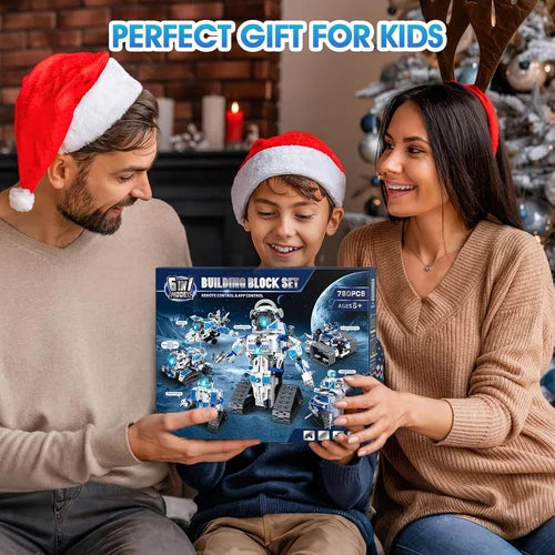 6 in 1 STEM Robot Building Kit, 780 PCS APP & Remote Control Space Robot Toys