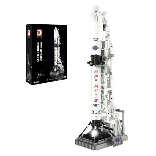 869PCS Moon Landing Space Rocket Building Blocks Set Adults Kids Gift 14+ MOC